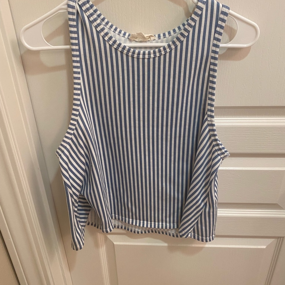 4th of July striped crop top